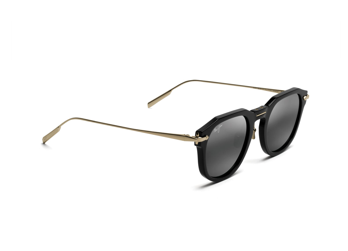 837-02 Alika black gold/neutral grey polarised lens sunglasses