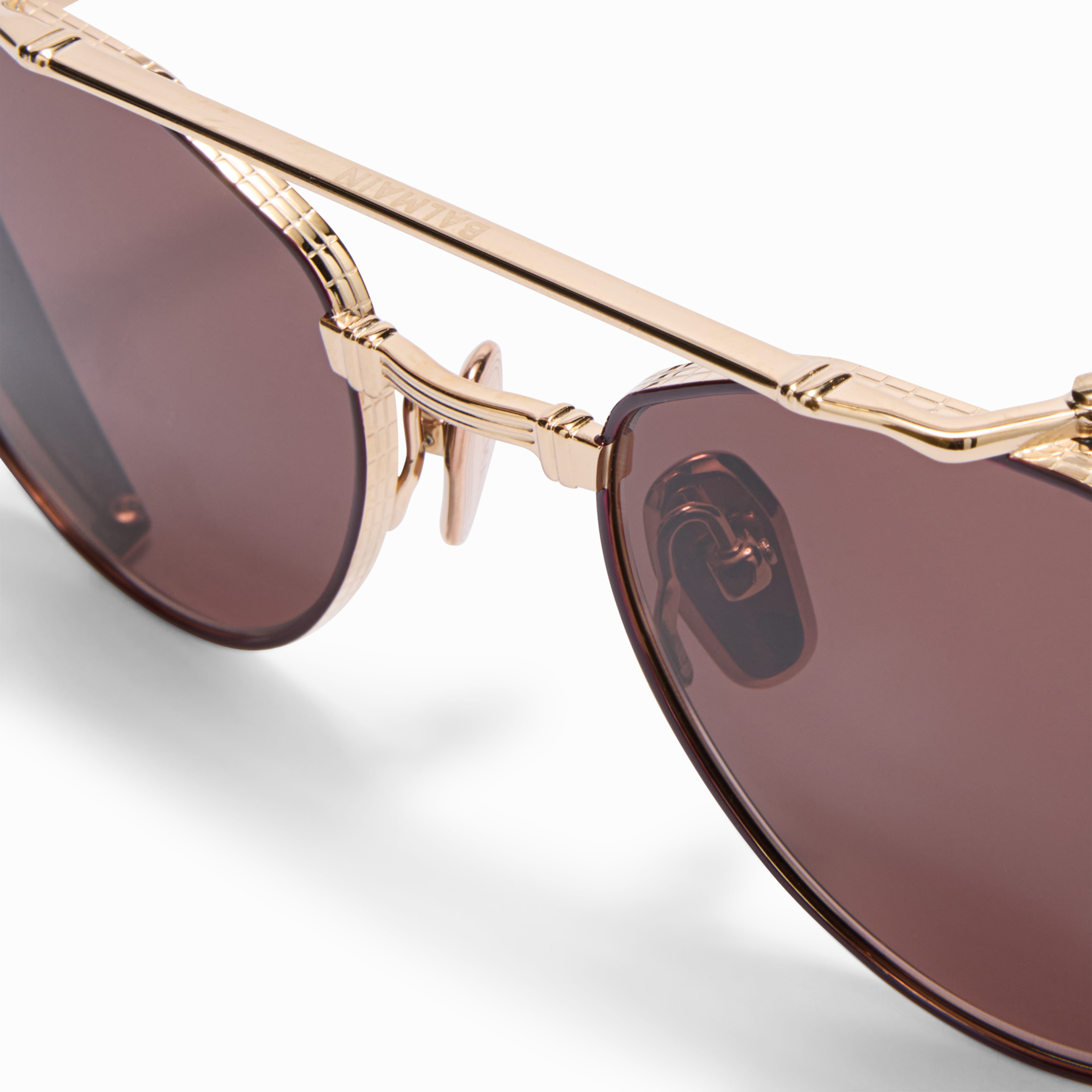 Balmain Brigade IV BPS-120F  12k gold/brown smoke lens