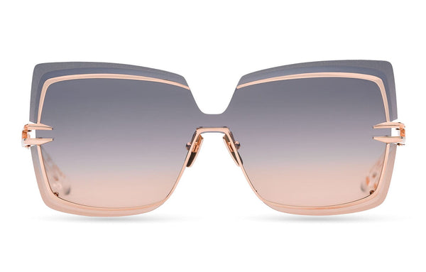 Brokyn DTS440-A-03 rose gold/dark grey peach gradient lens