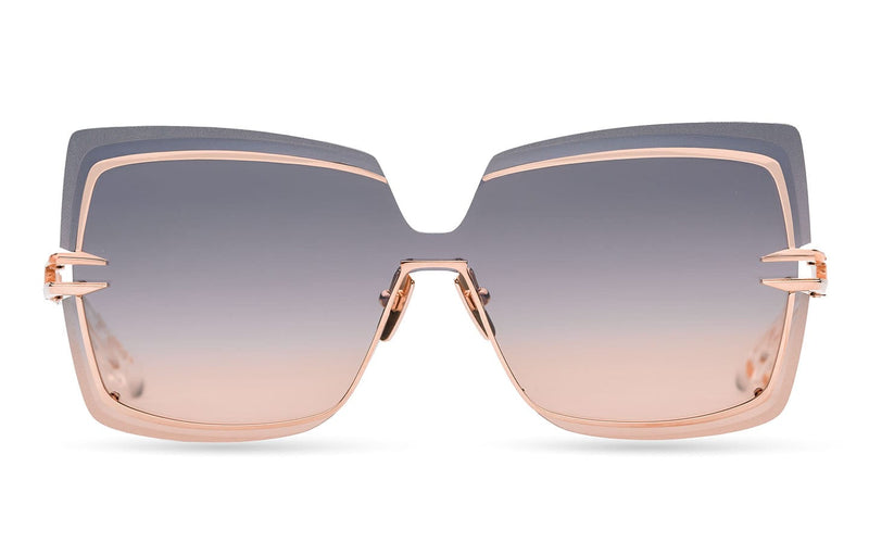 Brokyn DTS440-A-03 rose gold/dark grey peach gradient lens