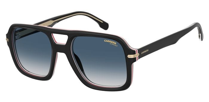 CARRERA 317/S M4P/08 BLACK STRIPE/DARK BLUE SHADED LENS