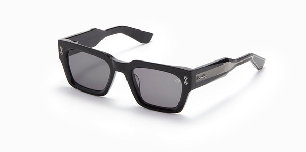Akoni Cosmo 114A black antique silver titanium/grey lens