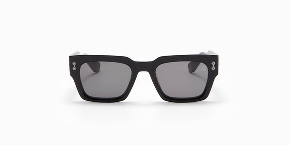 Akoni Cosmo 114A black antique silver titanium/grey lens