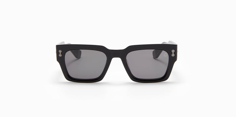 Akoni Cosmo 114A black antique silver titanium/grey lens