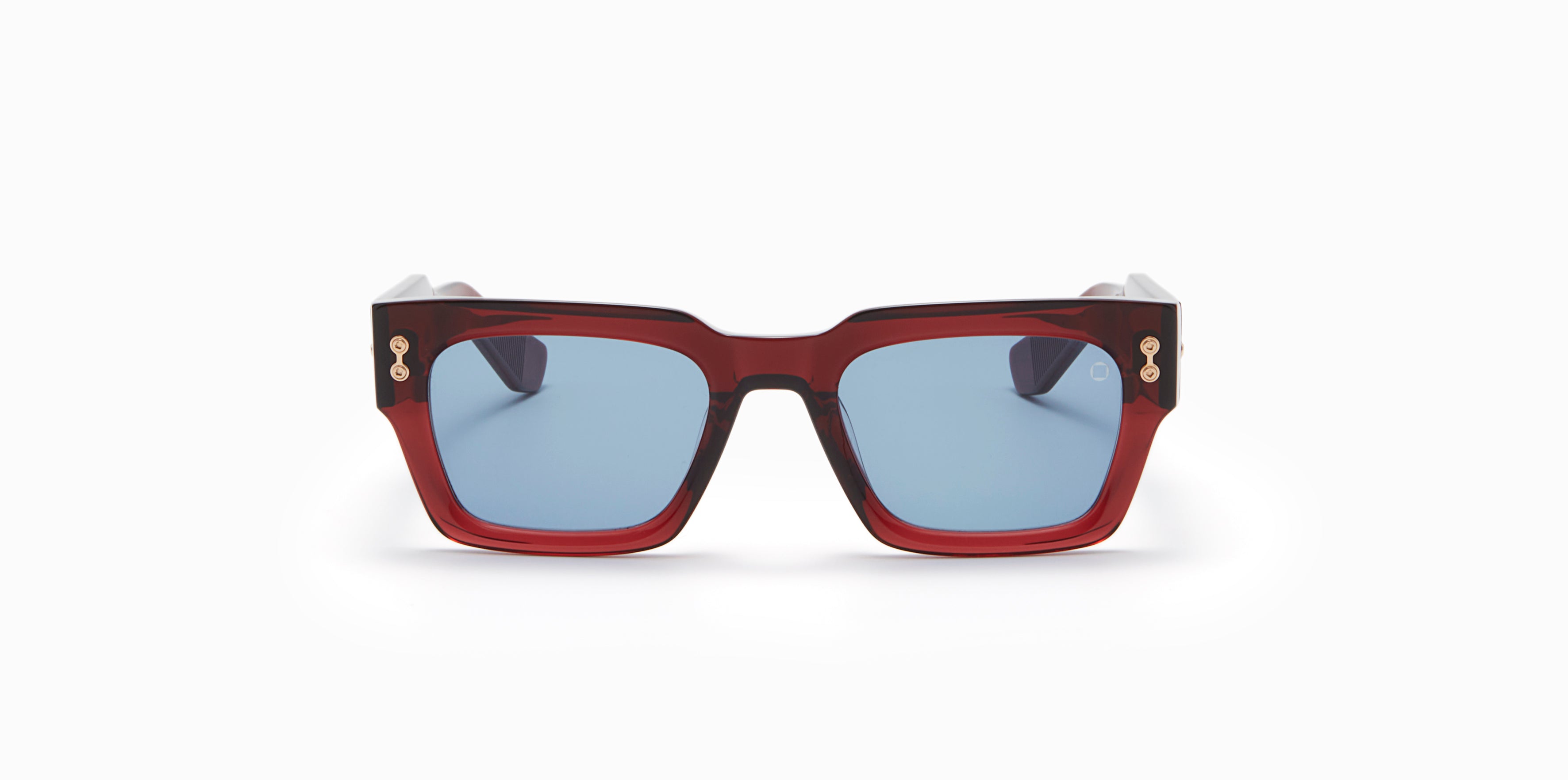 Akoni Cosmo 114B crystal burgundy white gold/blue lens