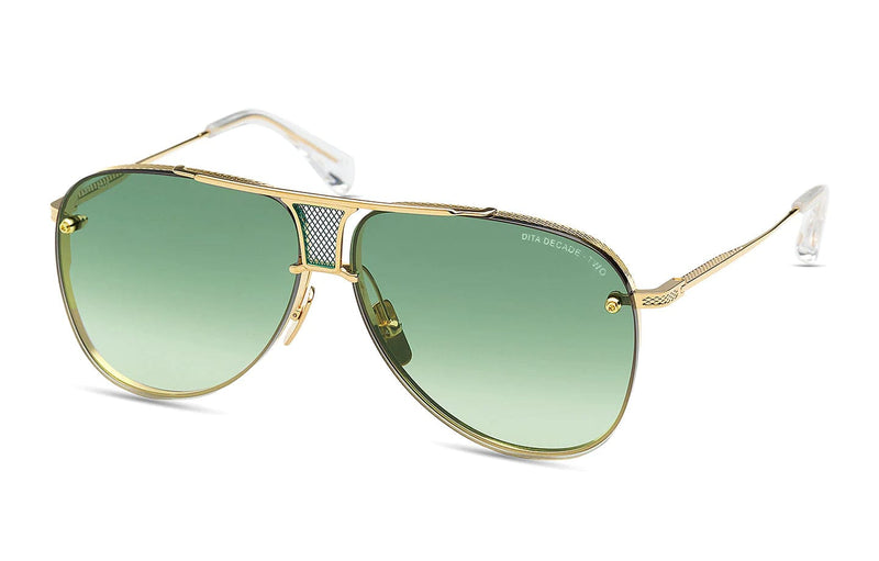 Decade Two DRX-2082-L Gld Clr Yellow Gold/Green Lens