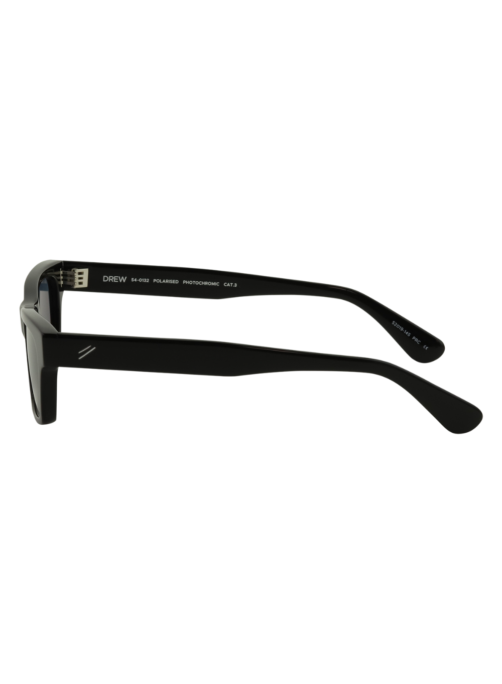 Drew black/blue polarised photochromic lens