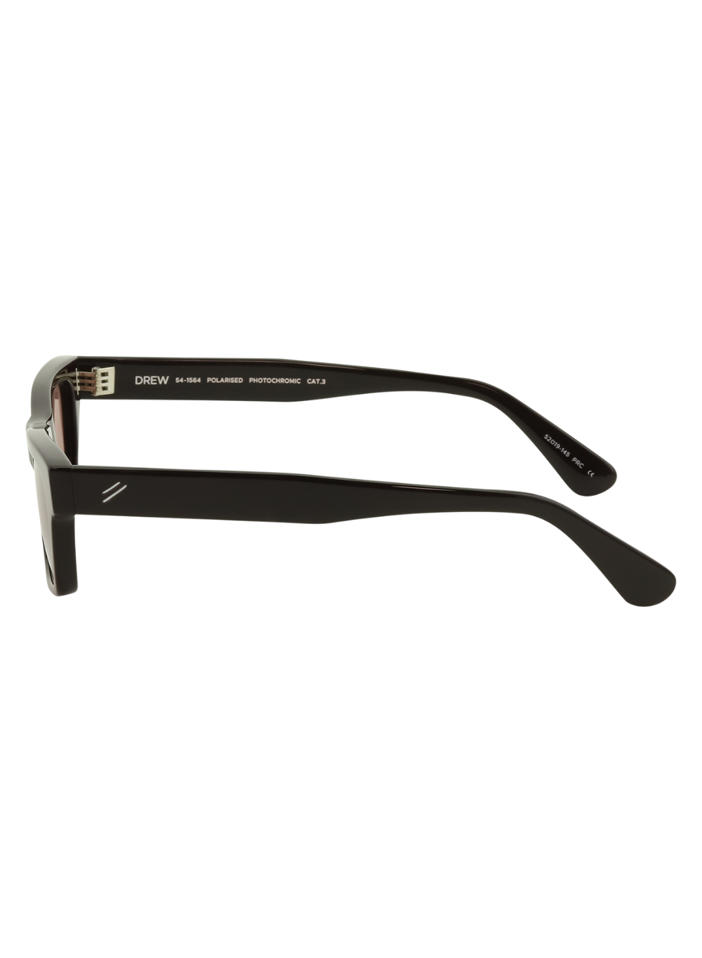 Drew dark chocolate/rose polarised photochromic lens