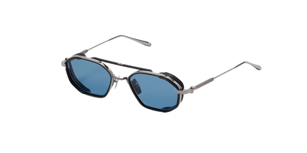 Akoni Eris Two 508B silver matte black titanium/blue lenses
