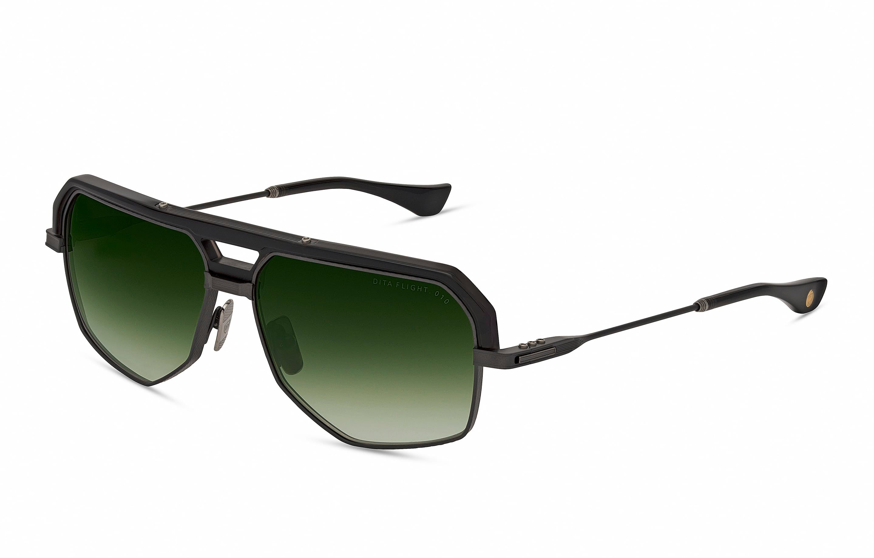 DTS477-A-03 Flight 010 black iron/green gradient lens
