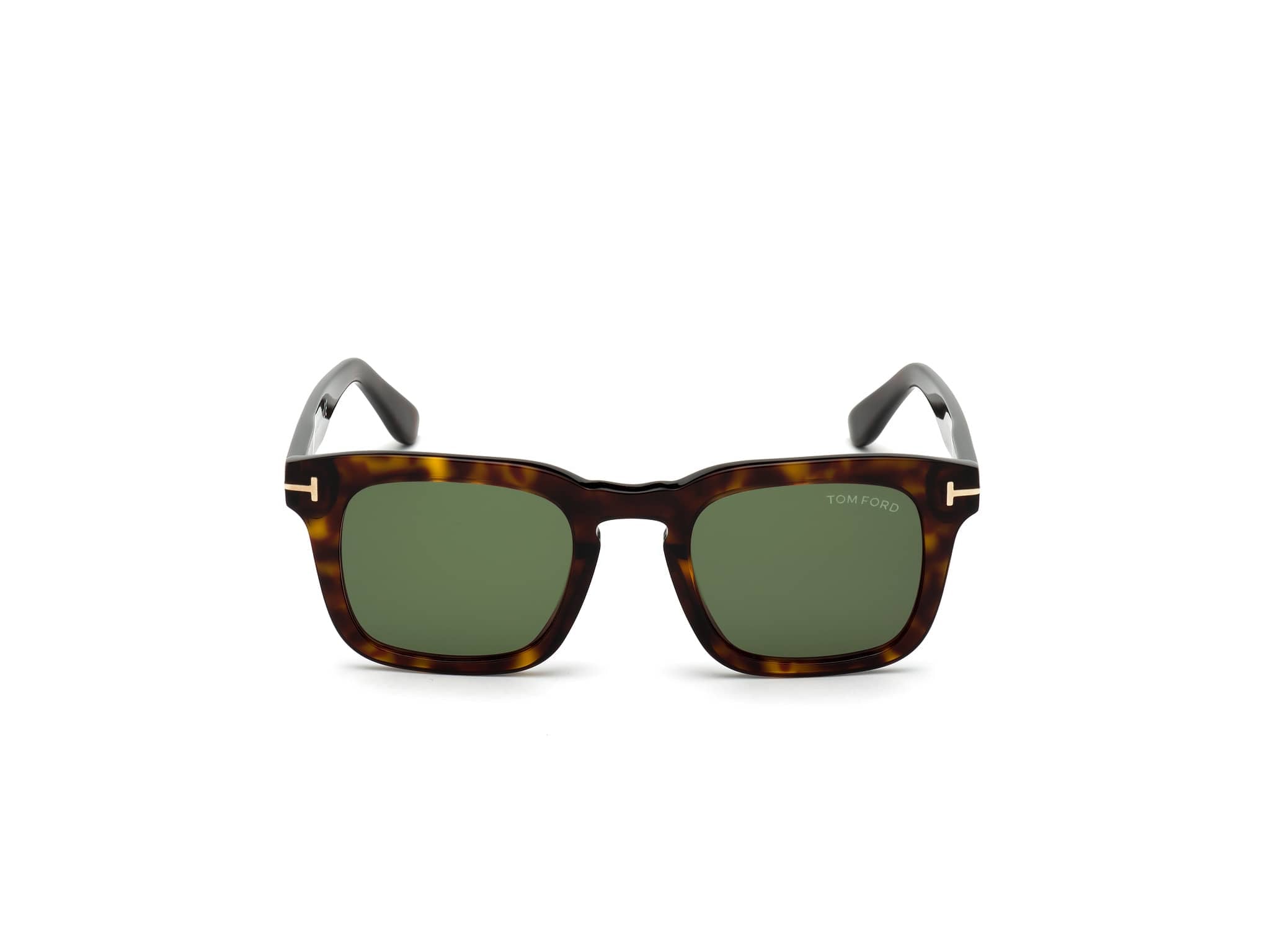 TF0751 52N Dax  size 48 dark havana/green lens