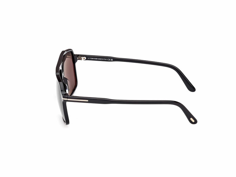 TF1177/S 01A Kemp shiny black/smoke lens