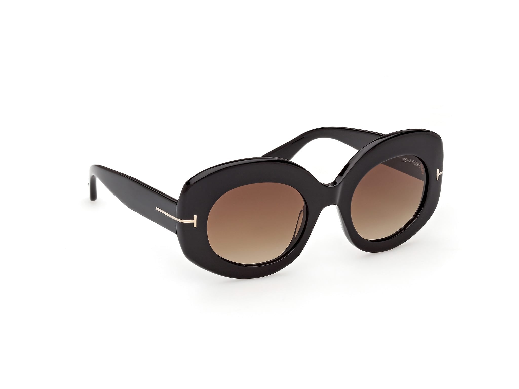 TF1346/S 01F Claudette-02 shiny black/gradient brown lens