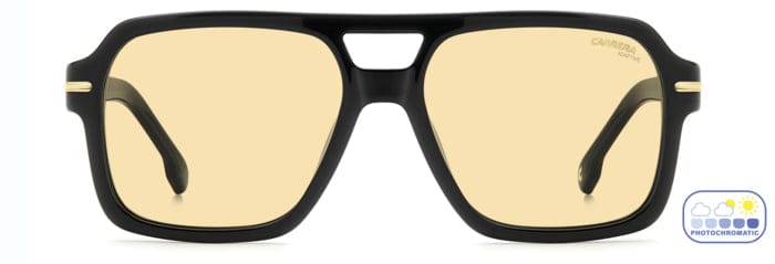 Carrera 377/S 807 4A black/ yellow active photochromic lens