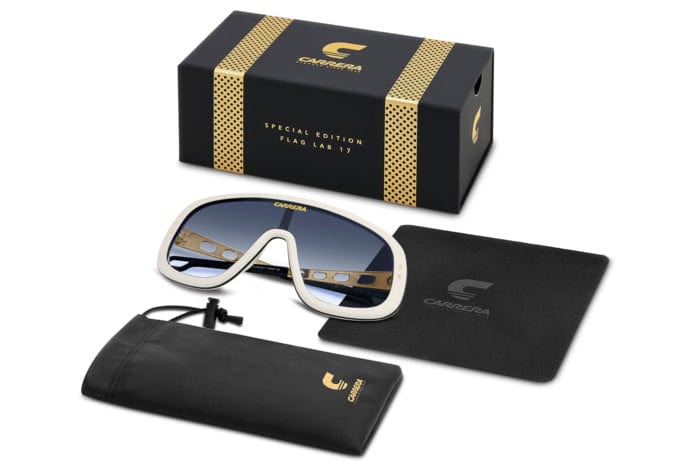 Flaglab 17 B4E white gold/dark blue gradient lens