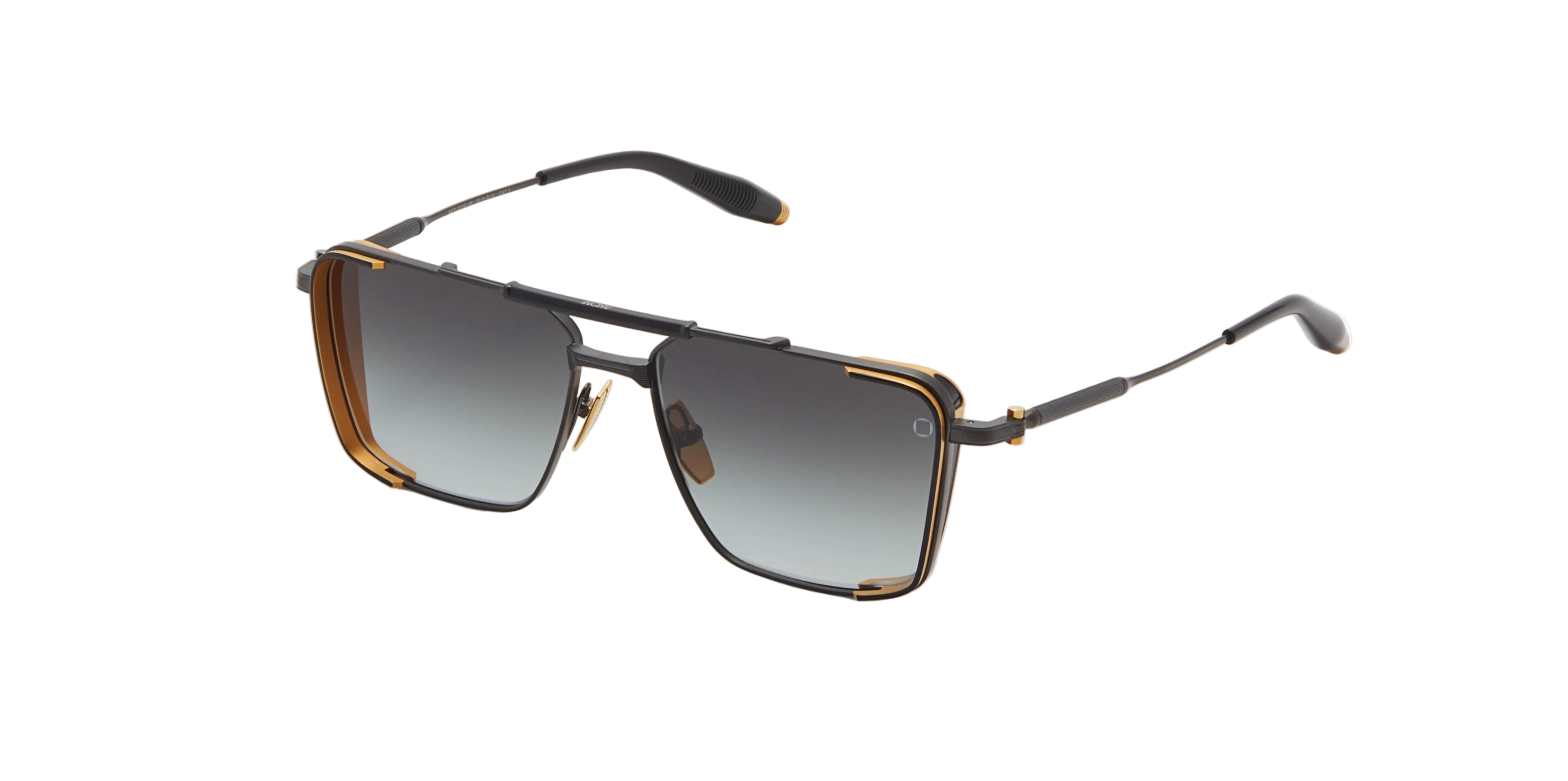 Akoni Hera 203E matte black palladium titanium matte gold/grey lens
