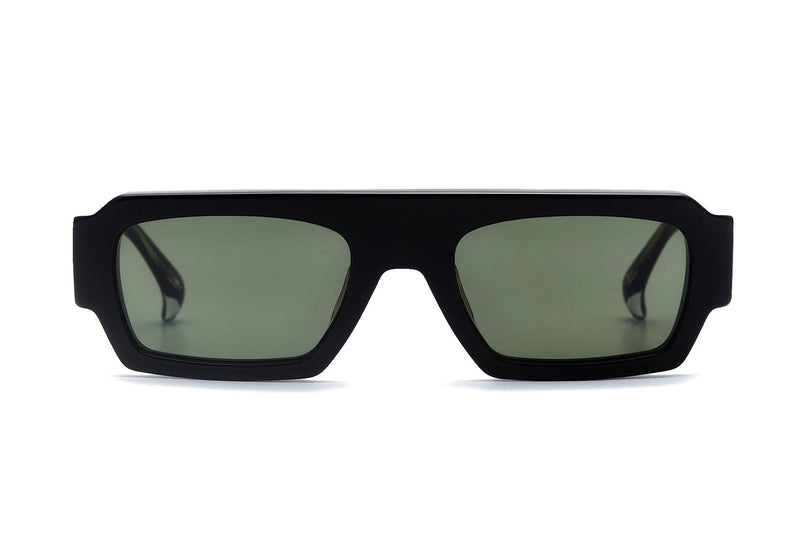 HOWIE LARGE  BLACK/BRIT GREEN LENS