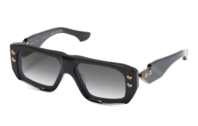 Hypher - 1183 DTS466-A-01 black white gold/ grey gradient lens