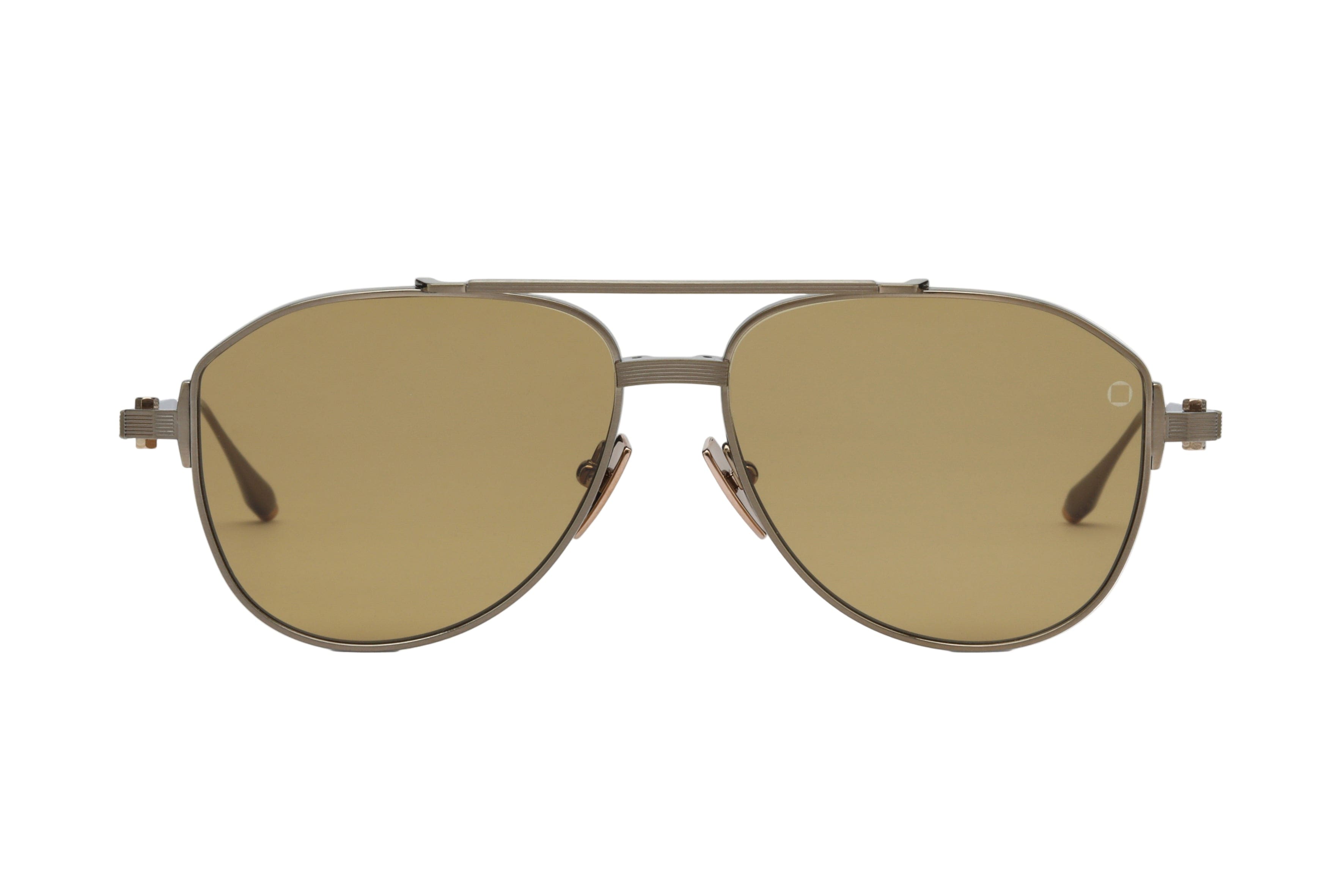 Akoni Helios 521c antique 12k gold & 12k gold/brown lens