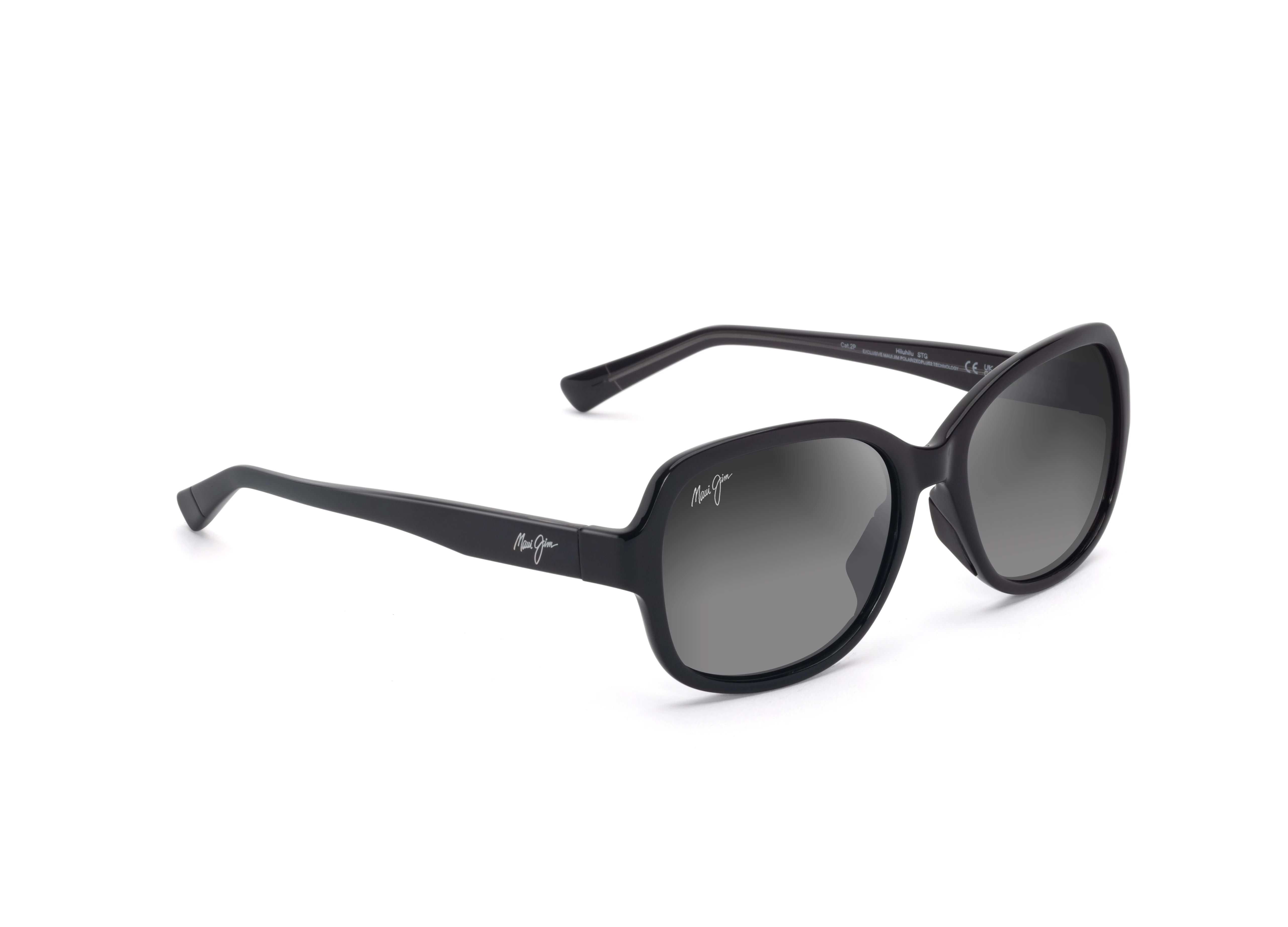 GS355-02 Hiluhilu shiny black/neutral grey polarised lens