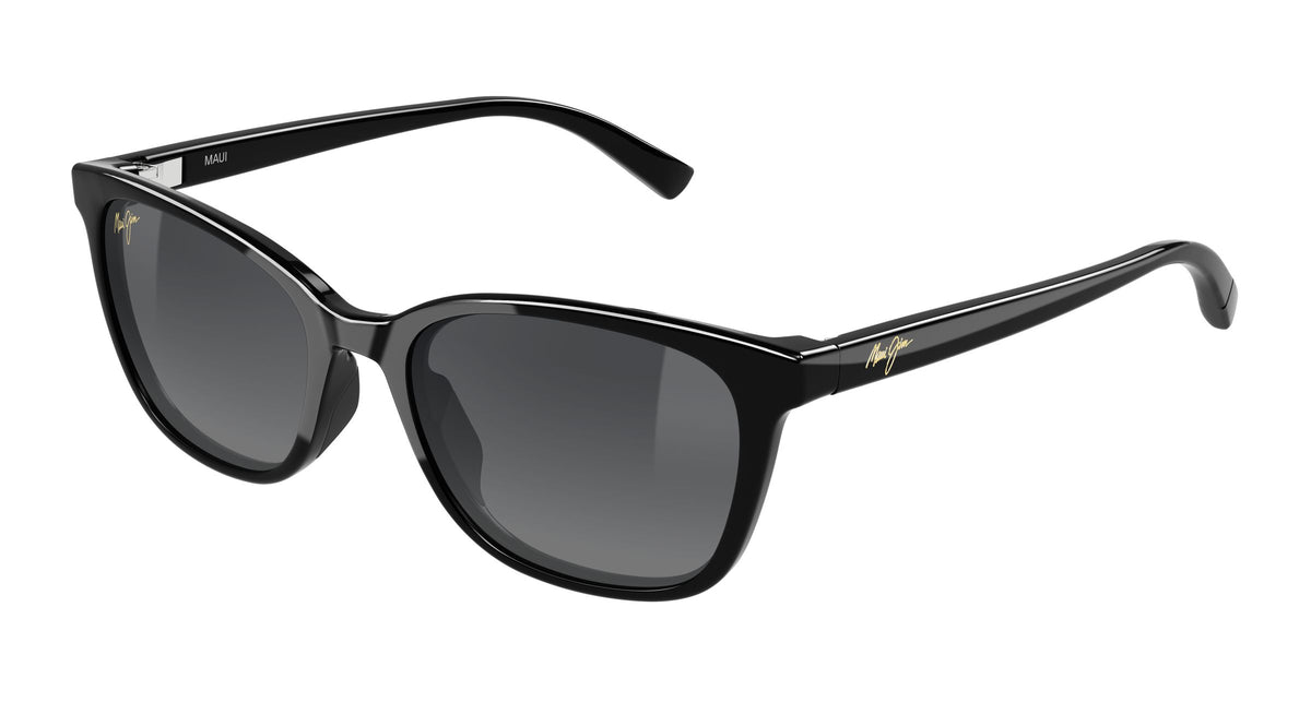 GS360-02 Kukaulani shiny black/neutral grey polarised lens sunglasses