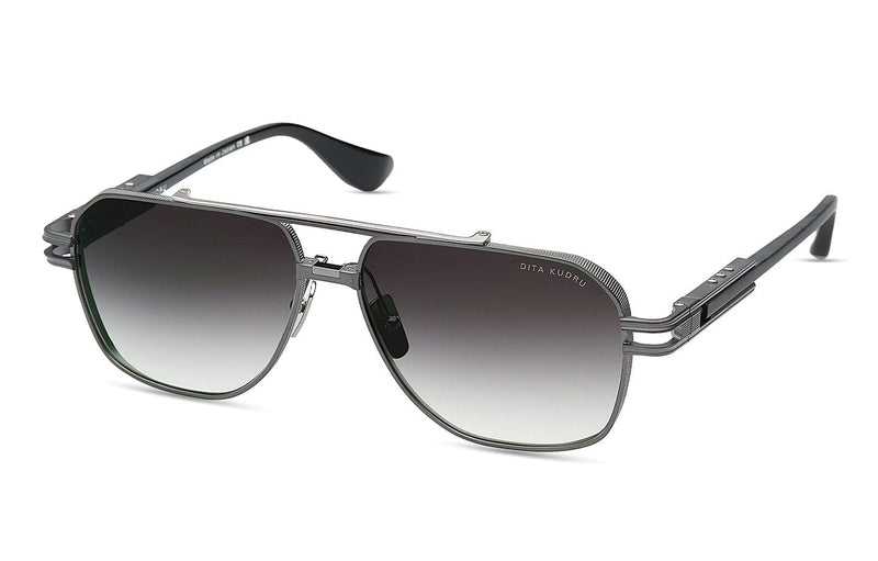 Kudro  DTS436-A-02 Black iron/grey gradient lens
