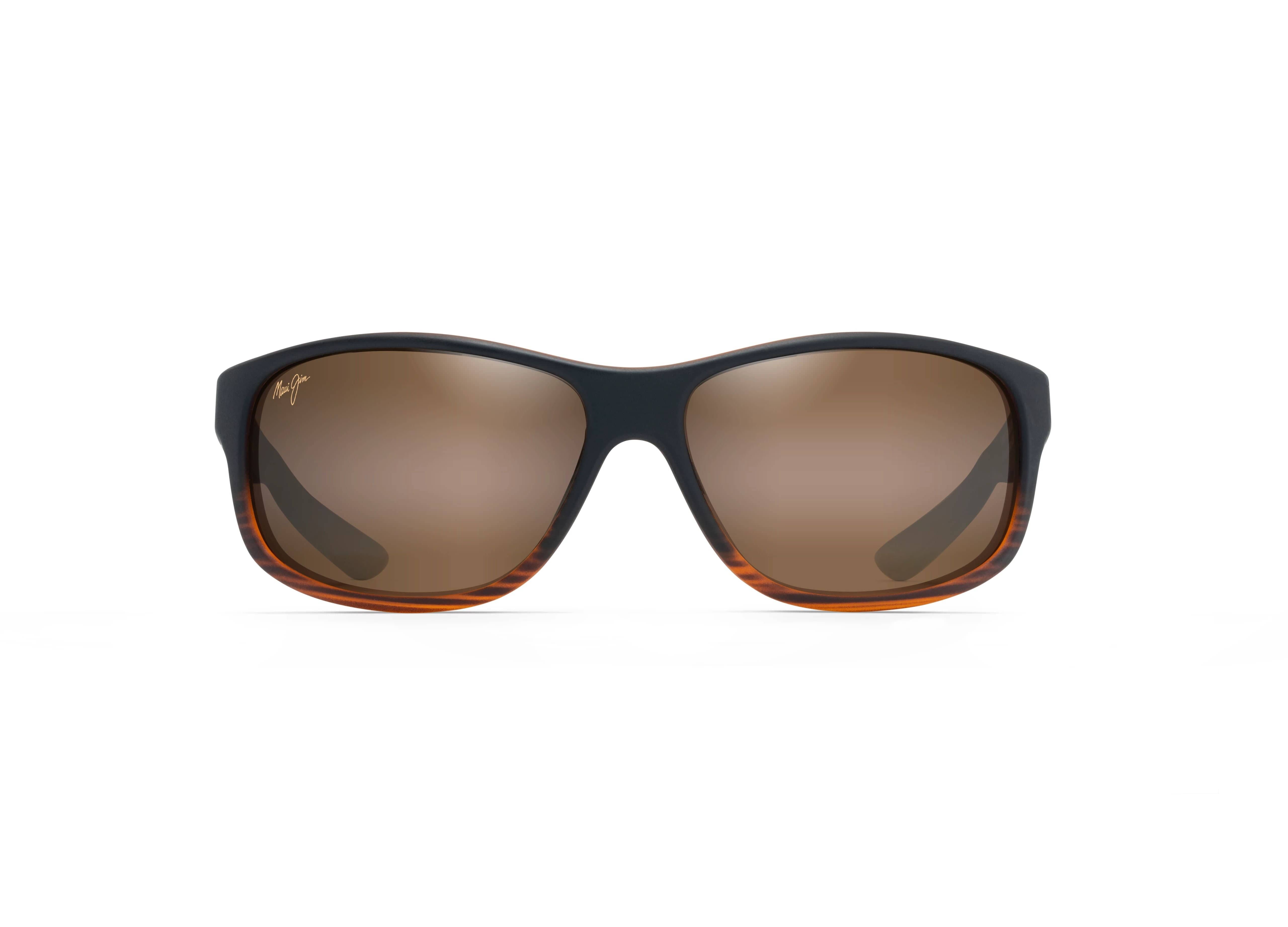 H840-25C Kaiwi Channel dark brown stripe/HCL brown super thin glass polarised lens