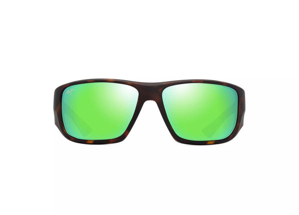 GM663-10 Keha matte dark havana/maui green polarised lens