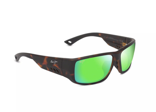 GM663-10 Keha matte dark havana/maui green polarised lens