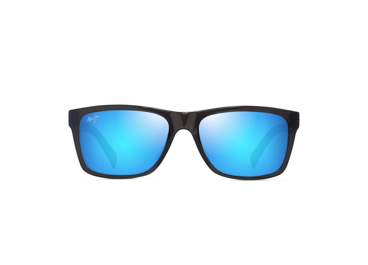 B345-14 Kowelo shiny transparent grey/blue hawaii polarised lens