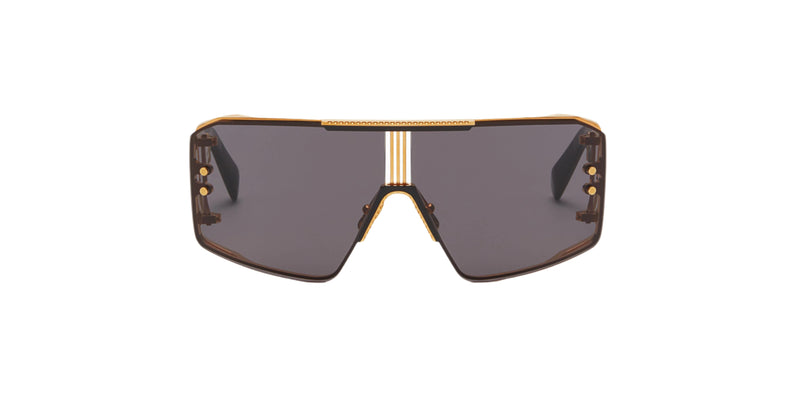 Balmain Le Masque  BPS146A black gold/grey lens