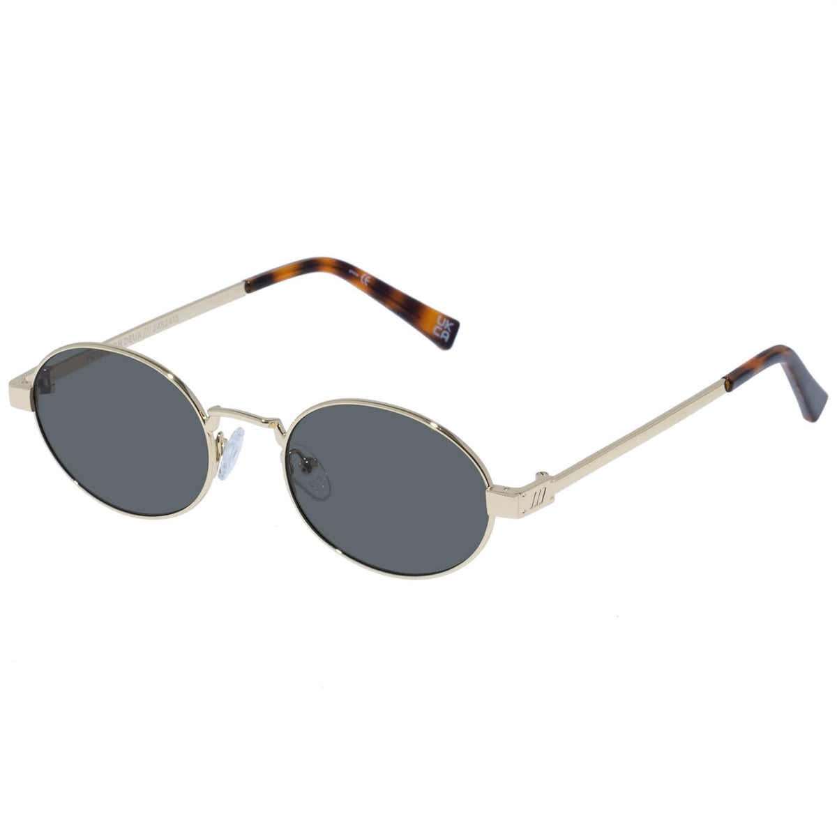 Le Specs Poseidon Deux Sunglasses Style 2452415 in Gold Poseidon Deux Gold Uni-Sex Oval Sunglasses | Le Specs main image 2