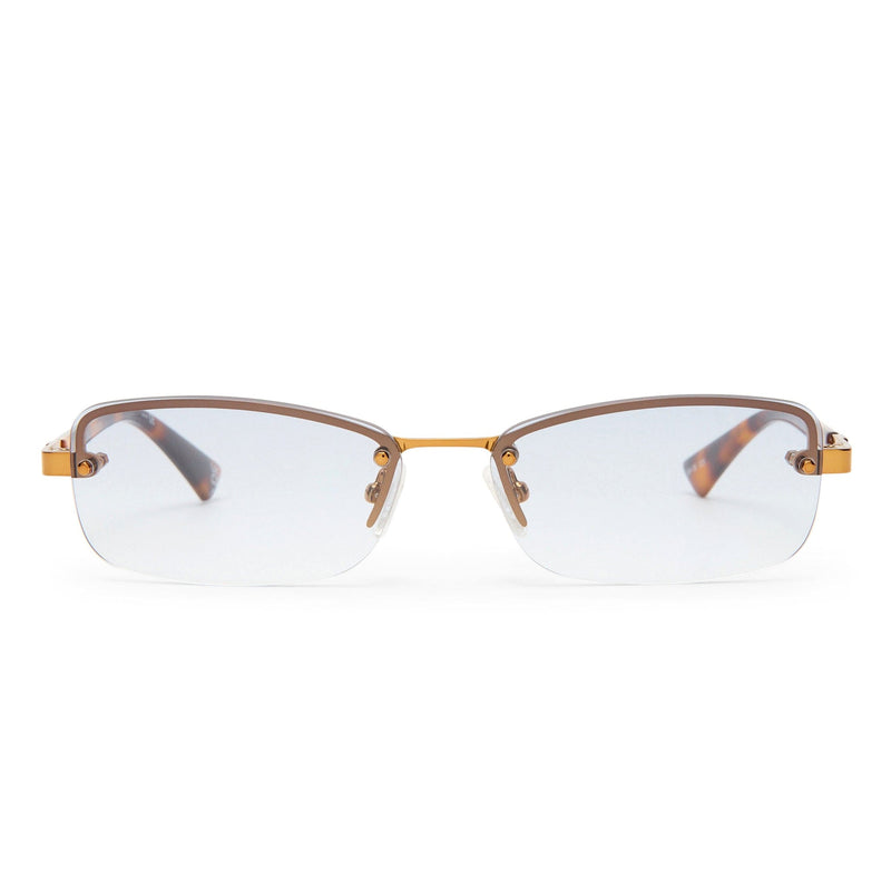 Enigmatic 2552165 antique gold/vintage tortoise tan graduated flash mirror lens