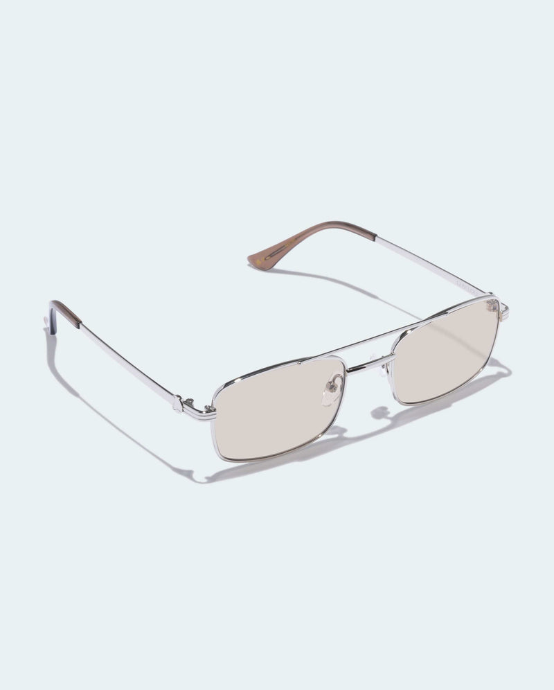 The Rocky 2431793 shiny silver/tan tint polarised lens