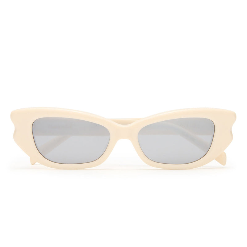 The Elle 2431836 bone/silver mirror lens