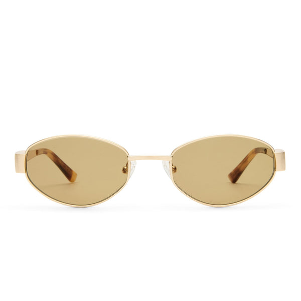 The Boston 2531805 brushed gold/sage tint lens