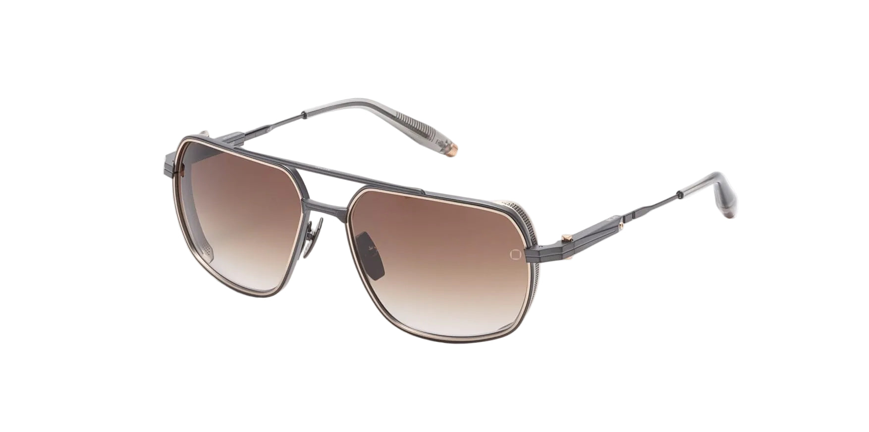 Akoni Pathfinder 503C brushed black matte gold/brown gradient lens