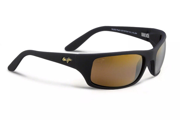 H202-2M peahi matte black/HCL bronze polarised lens