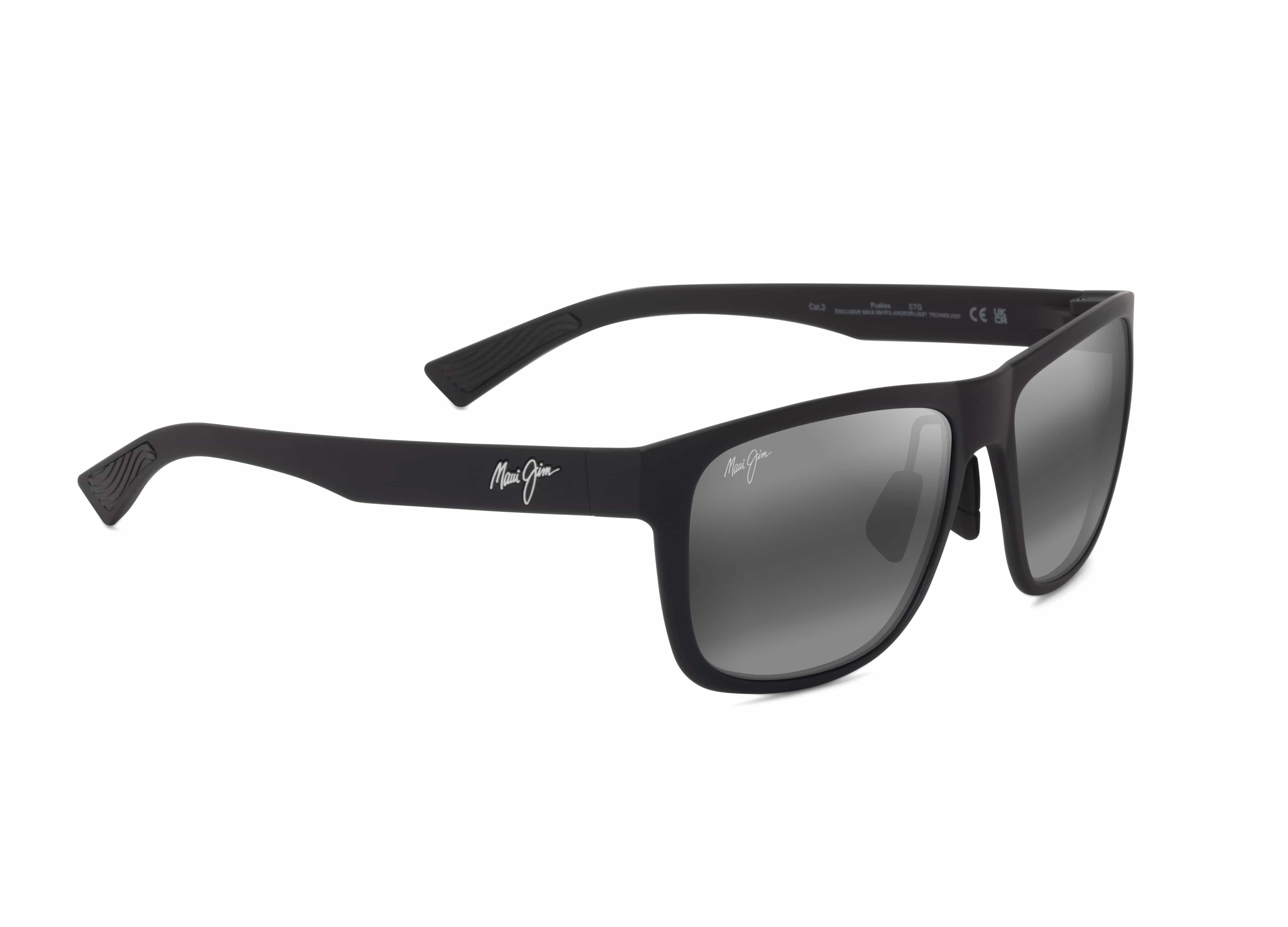 670-02 Puakea matte black/neutral grey polarised lens