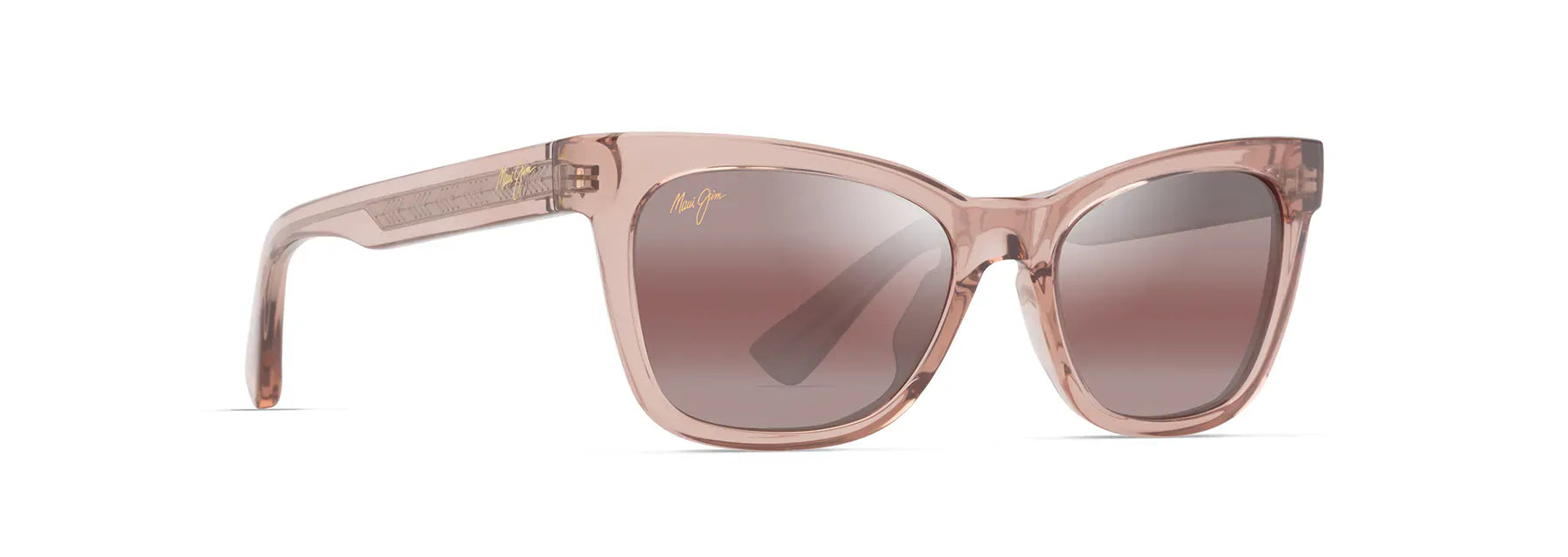 R689S-004 Hiwahiwa transparent antique pink/maui rose polarised lens
