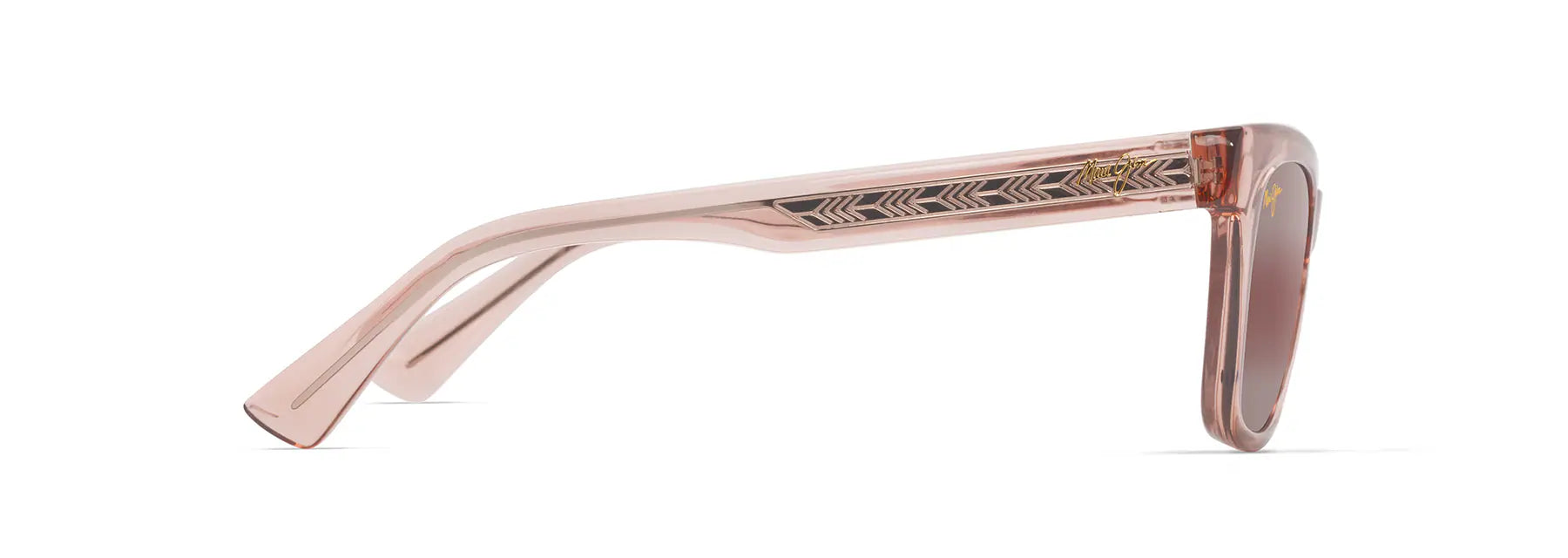 R689S-004 Hiwahiwa transparent antique pink/maui rose polarised lens