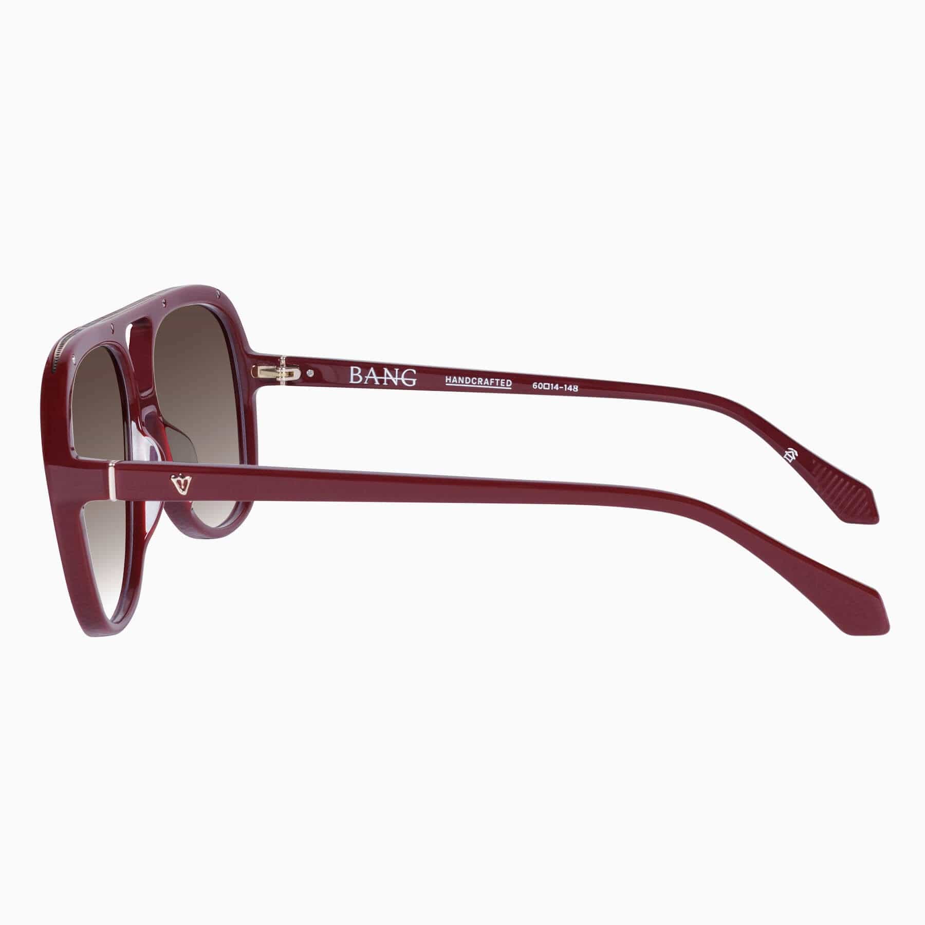 BangBang S0919 burgundy/ brown gradient lens