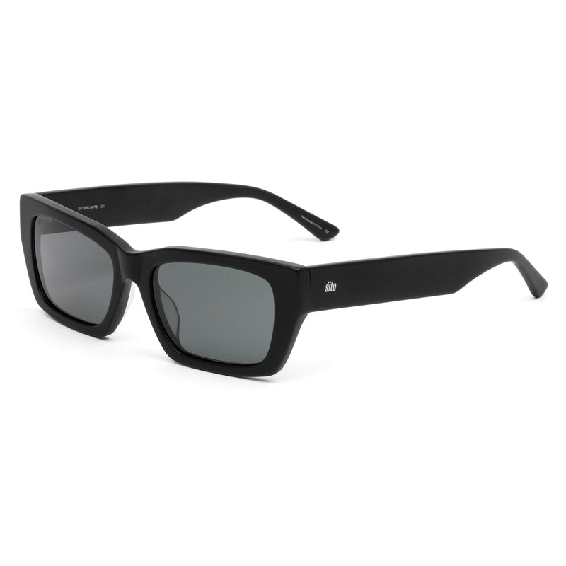 OUTER LIMITS MATTE BLACK/IRON GREY POLARISED LENS