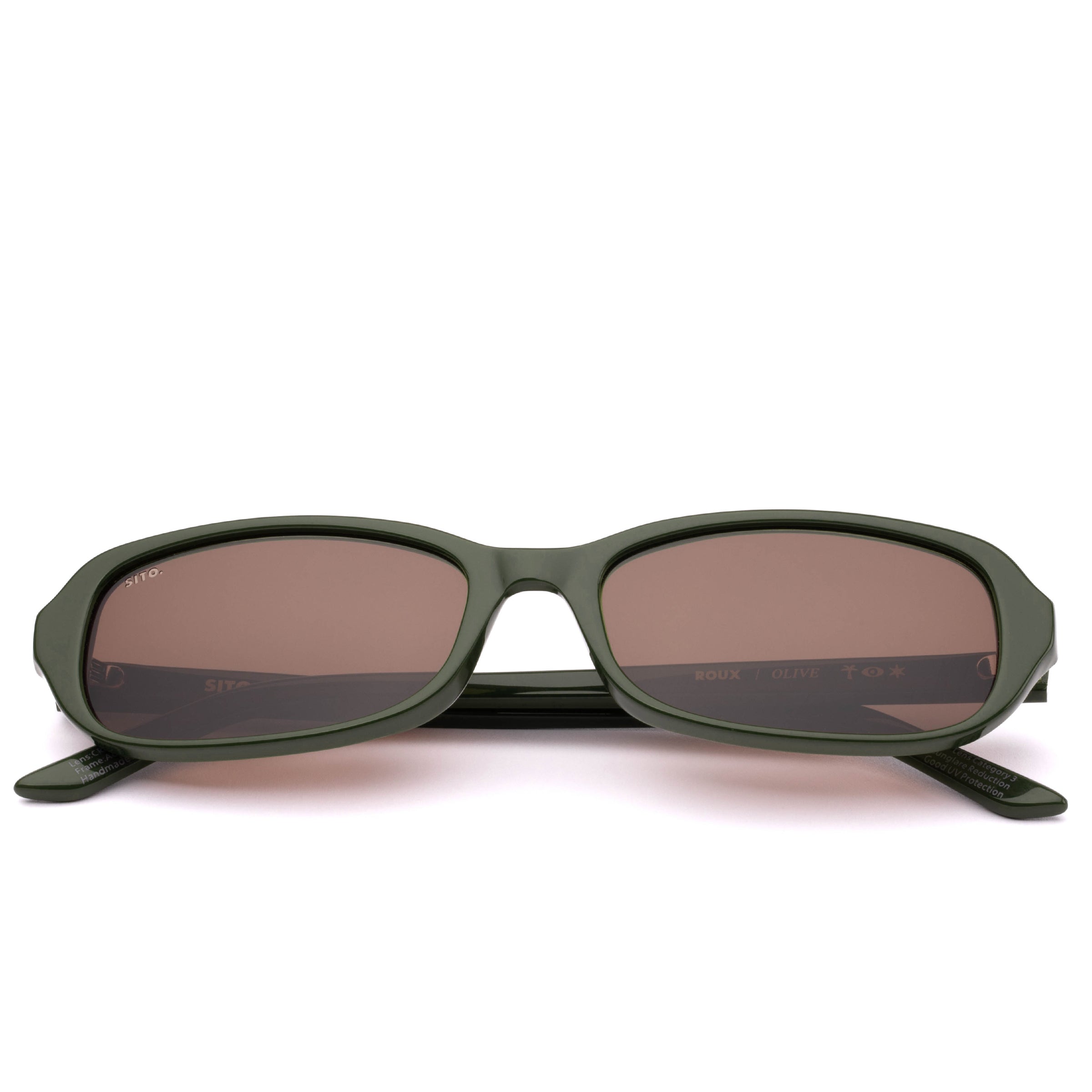 Roux olive/coffee lens