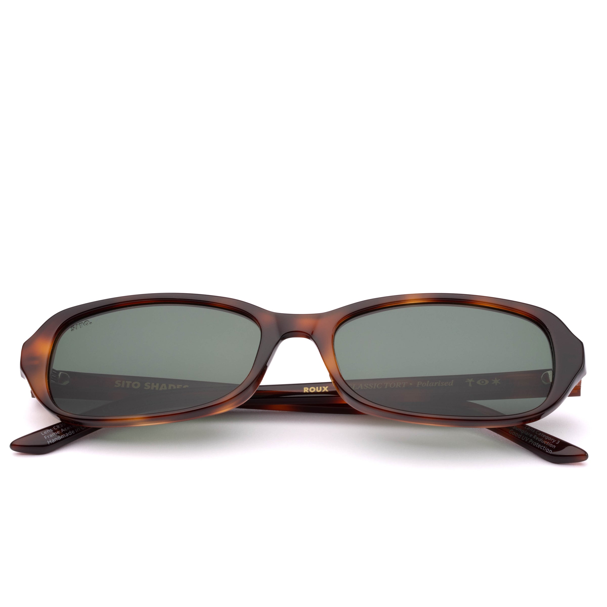 Roux Classic tort/grey polarised lens