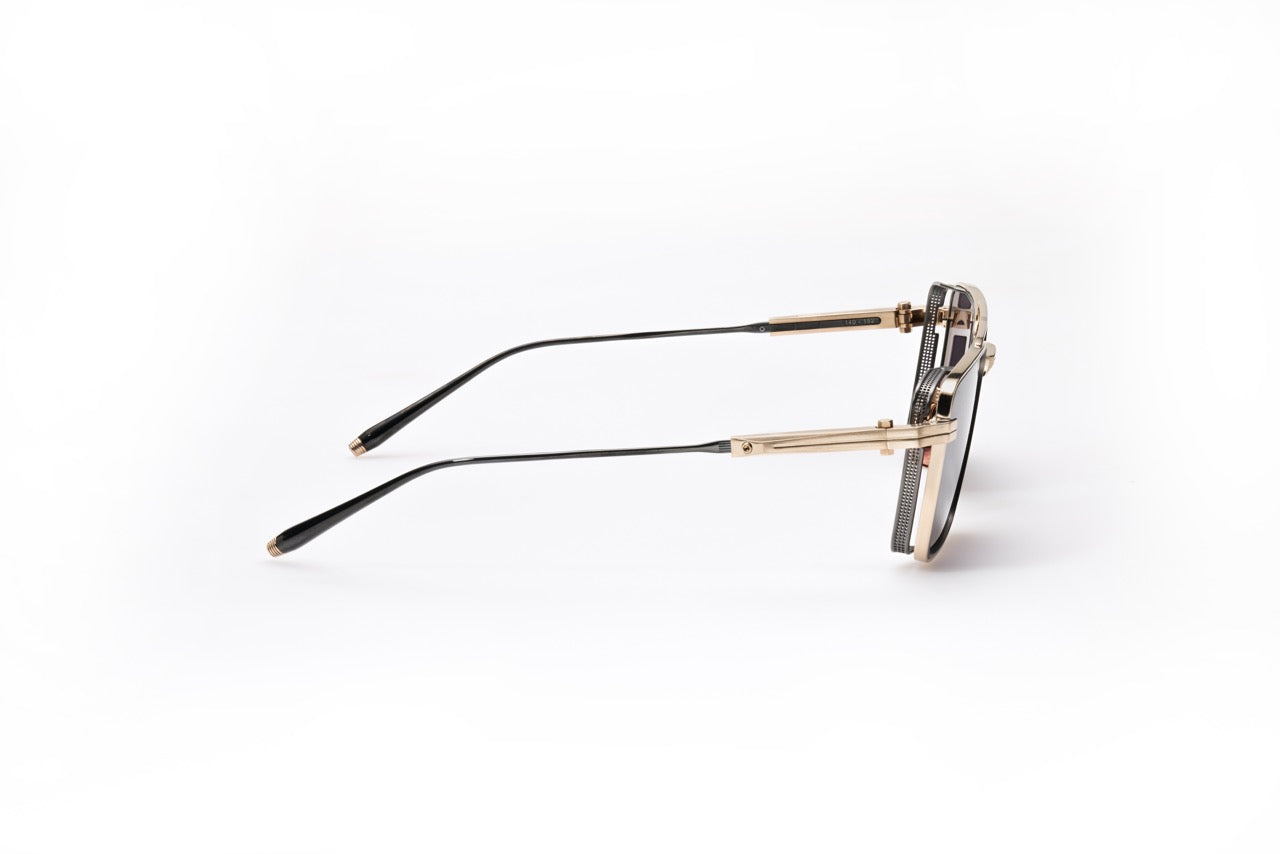 Akoni Sprint A AKS504E brushed 12k gold matte black/grey lens