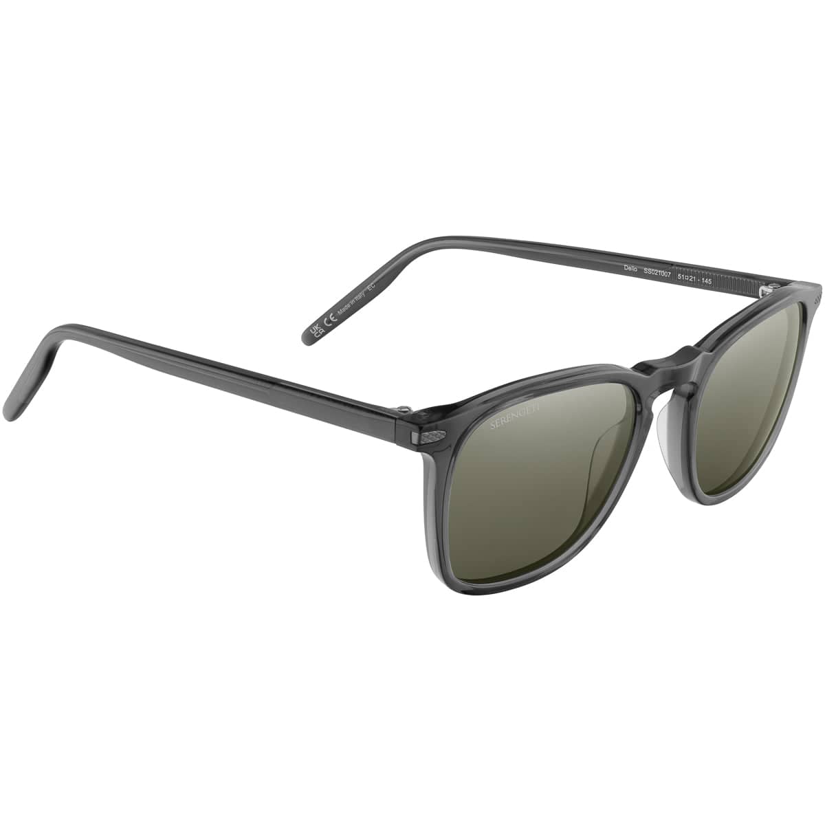 Delio SS021007 shiny gunmetal/polarised 555nm lens