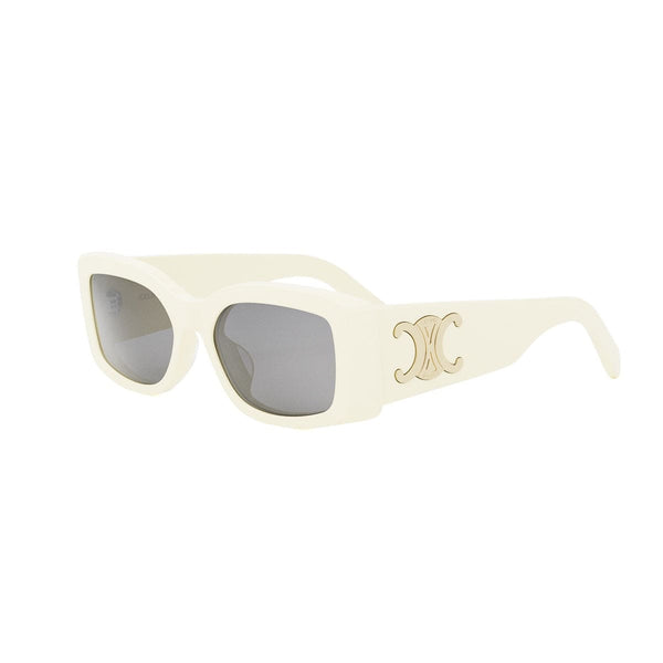 CL40282U 25A Maxi Triomphe shiny ivory/smoke organic lens