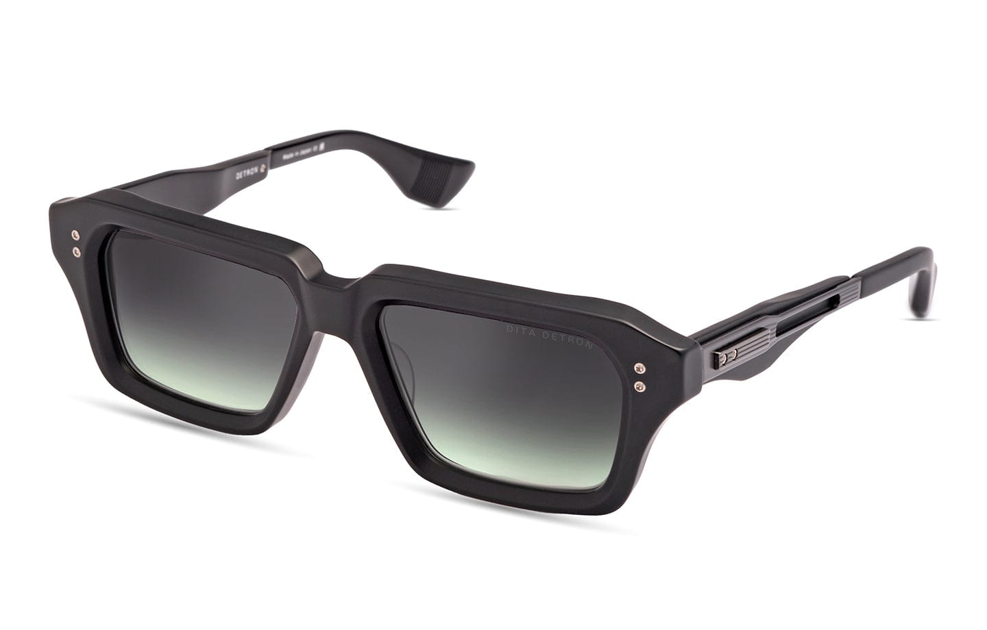 Detron DTS459-A-02 matte black black iron/grey to green gradient lens