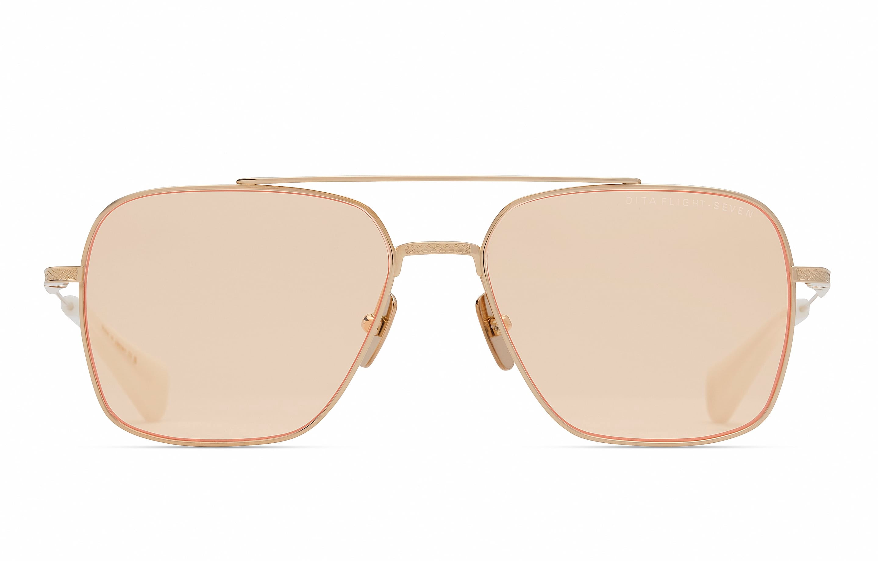 Flight 007  DTS111-57-08 white gold/apricot lens